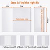Clear Book Covers 50 PCS for 8 1/2" Tall Books,
