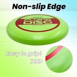 HYSHLC 10.63 Inch Outdoor Sports Frisbee, Competition Frisbees for Adults, Beach Frisbee, Frisbee Disc Suitable for Backyard, Lawn, Park, Outdoor, 175g Green