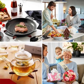 Wooden Trivets for Hot Dishes,Tree Shape Trivet Set,4 Wooden Trivet +1 Stand,Thick Heat Resistant Large Coaster for Kitchen,Hot Pads,Kitchen Essentials,Kitchen Decor for Table&Countertop（Spade Wood）