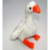 Trendy cuddly goose white plush toy, height: 20 cm, 3975