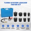 Turbo System Leakage Tester Kit,10 Pcs Boost Leak Tester with