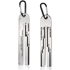 Dicunoy 2 PCS 4/09 Shingle Gauge, Roof Measuring Tool, Engineering Pitch Gauge With Carabiner for Measures and Analyze The Thickness