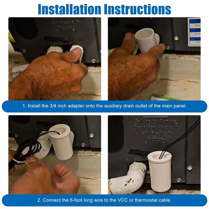 BGEHHCY Upgraded SS2 AC Drain Pan Float Switch – Automatic