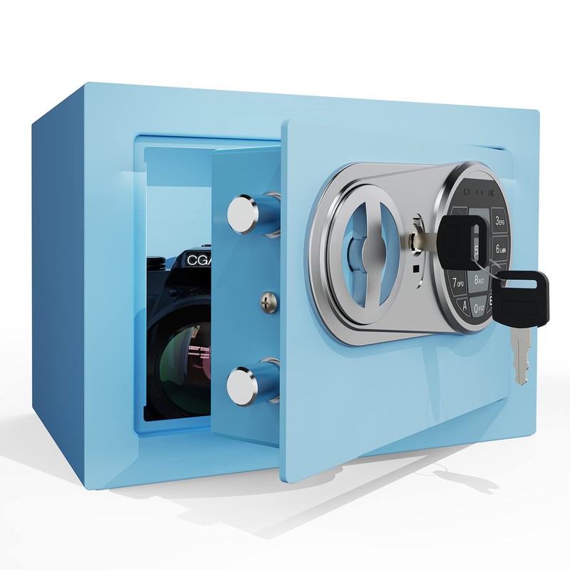 Goldenkey Small Safe Box for Money, Digital Safe Box with