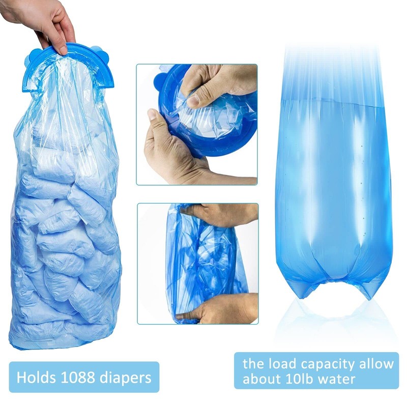 Diaper Pail Refill Bags 34 Bags 1088 Counts Compatible with