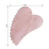 Rose Quartz Gua Sha Comb Massage Tool - Unique Comb