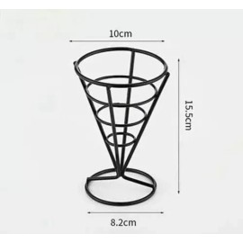 Like Shop 10 Cono  Soporte Pizzas Papas Gajo Francesa Acero Inoxidabe