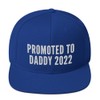 Promoted to Daddy Funny 2022 Cap (Embroidered Snapback Hat) Pregnancy