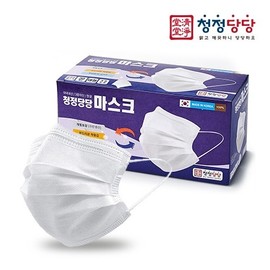 Cheongjeongdangdang Made in Korea MB Filter Disposable Dental Mask (1pc) Individually Packaged White 1500ea
