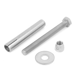 Sourcingmap M8 x 80mm 304 Stainless Steel Hex Head Sleeve Anchor Expansion Bolt 2PCS