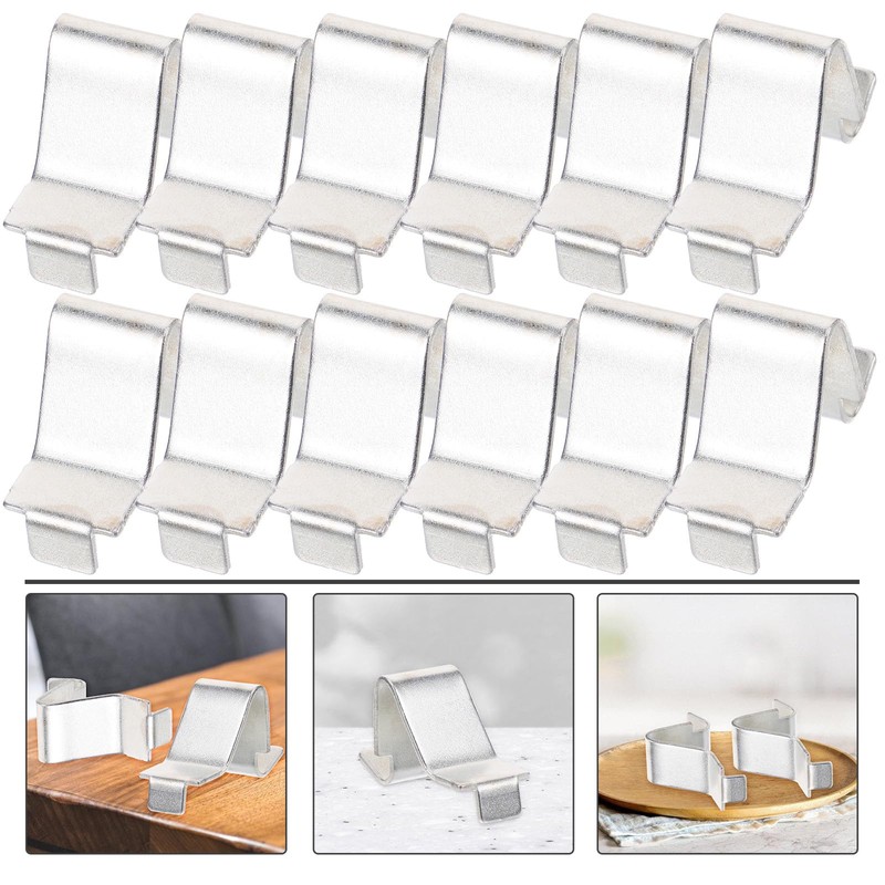 Uonlytech 12pcs Shelf Clips Heavy Duty Adjustable Supports Metal Shelving
