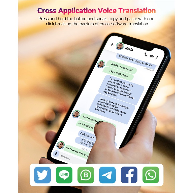 AI Language Translator Device - EIRIX 138 Languages Real-Time Two-Way
