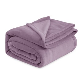 Bedsure Fleece King Size Blankets for Bed Fog Purple - Soft Lightweight Plush Cozy Fuzzy Luxury Microfiber, 108x90 inches