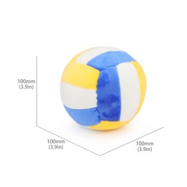 TONYFY Dog Toys Balls - Chewable Plush Volleyball for Dogs, Soft Pet Squeaky Ball Stuffed with Fluffy, Durable Indoor & Outdoor Dog Puzzle Toy, Birthday for Puppy Small Medium Breeds