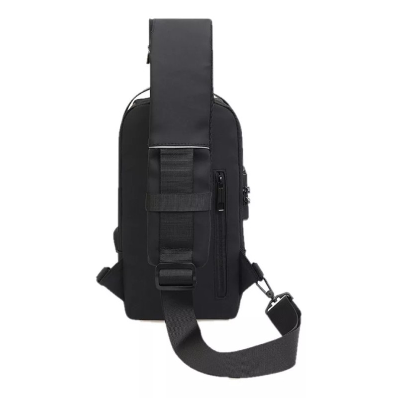 yuqing.fc Pechera Mochila Cruzada Para Hombre Lujo Antirrobo Carga Usb