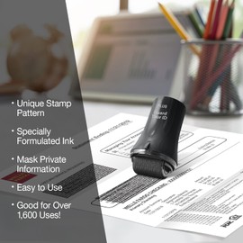 Identity Theft Prevention and Personal Privacy Protection Advanced Roller by Guard Your ID, Black, Wide