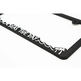 Jeep *NEW* Seas the Day License Plate Frame Cute Holder Gift Bracket Adventure Van