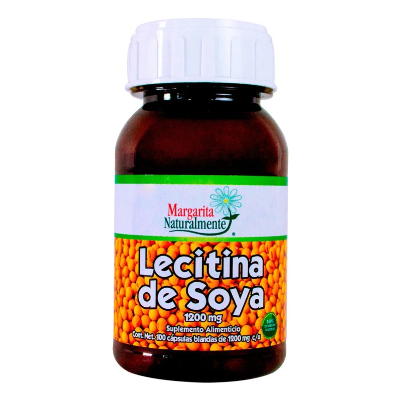 Lecitina De Soya 1200 Mg 100 Caps Margarita Naturalmente