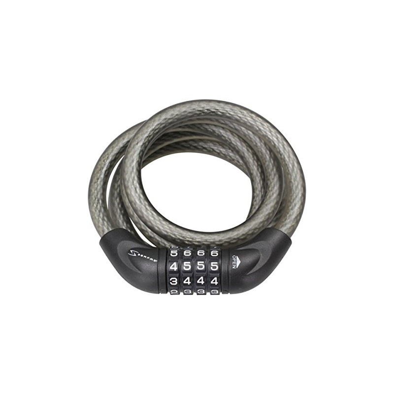 Serfas 5ft X 12mm Bicycle Combination Lock - CL-12
