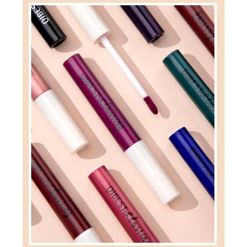 GL-Turelifes Matte Lip Gloss White Green Black Purple Vampire Lipstick