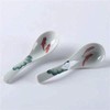 Ceramic Soup Spoons set, Chinese Style Glaze Porcelain Rice Spoons,
