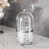 ARAINY Makeup Brush Holder with Lid, 360° Rotating Cosmetic Tools