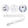 Surge Protector Power Strip, Plugd 6-Outlet Outlet Powerboard, Flat Plug