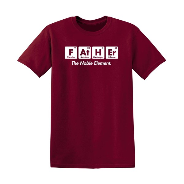 Father The Noble Element Graphic Science Funny T Shirt XL