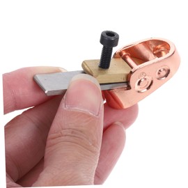 WHAMVOX Thumb Pallet Board Tool Finger Planer Hand Hand Plane Planer Woodworking Tool Finger Plane Brass Rose Gold