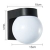 Acrylic Round Lamp Shade with PC Plastic Base Waterproof Exterior