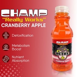 CHAMP FLUSH OUT DETOX - Cranberry Apple - 1 Pint (473ml)