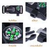 THE9SHOP Pulsera Accesorios Tactica Supervivencia Pedernal Paracord