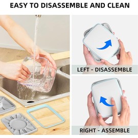 Pop Containers Translucent 8 Piece Set with Button Lock Airtight Lids for Food Storage, Soups, Snacks, and More, BPA-Free, 5.5 Cup, Assorted Colors