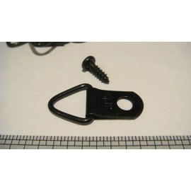 ART DISPLAY SYSTEMS 50 SMALL BLACK PLATED TRIANGLE HANGERS & 50 #4 3/8" SCREWS + FREE SAMPLE PACK