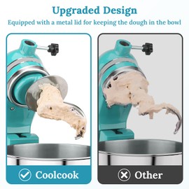 Coolcook Stainless Steel Dough Hook for Kitchenaid Stand Mixer, Fits 4.5-5 Qt Tilting Head Stand Mixer Attachments for Kitchenaid Blender, Dishwasher Safe for Kitchen Utensil Accessories and