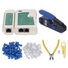 RJ45 Crimping Tool Kit Stripping Pliers 8P8C Crystal Head Network