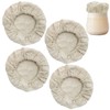 DanziX Sourdough Basket Liner Cloth, 4 Pack Bread Proofing Basket