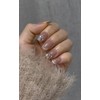[Tianna Nail Extension Year-end Nail] Nude Crystal - Side Adjustment