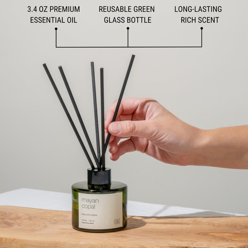 Craft & Kin Reed Diffuser Set Mayan Copal, Reed Diffusers
