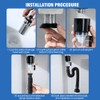 Drain Pipe Kit for Sink Drain, Siphon Odour-Proof Sink Drain