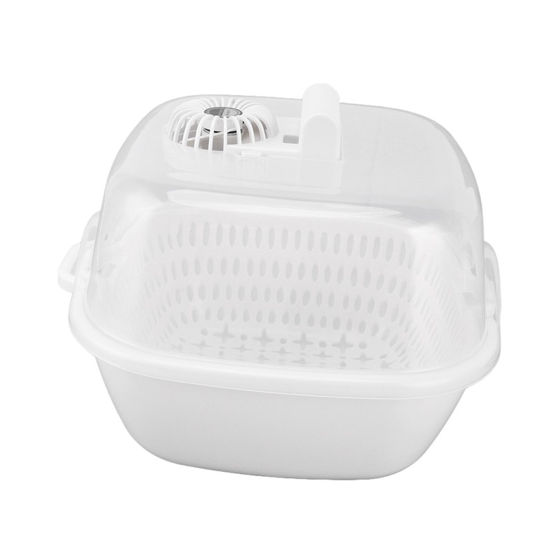 Household Defrosting Box Large Capacity Double Layer Drain Timing USB