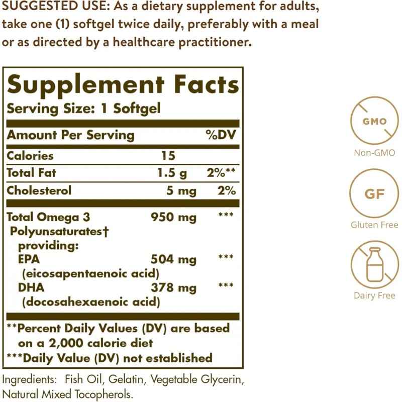 Triple Strength Omega-3 950 Mg 50 Soft Sabor Sin Sabor