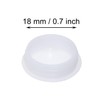 ONLYKXY 50pcs White Plastic Round Snap in Type Locking Furniture