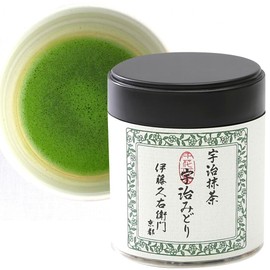 JAPAN ITOHKYUEMON Uji Matcha Ichibancha Powder Uji Midori/Seijunomori/Tenjo/Ujimidori/Hokyu- 0.044lb（20g） (Grade1：Ujimidori20)