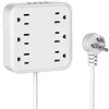 Multicontacto L02 Regleta para Pared con 3 Enchufes CA, 2