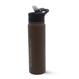 Quiksilver Venice - Botella de agua aislada de 24 onzas con cerradura y tapa de popote, vasos de acero inoxidable de doble pared a prueba de fugas para deportes, viajes, gimnasio