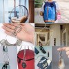 Pacal Bandola Gancho Mosqueton Aluminio Camping Llavero 2 Piezas