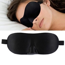 Sleep mask 3D sleep mask blindfold OPP vinyl individual packaging black 20ea