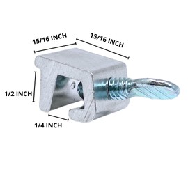 NU-SET Lock | Sliding Window Lock | Thumb Screw Window Lock for Window Security | Home Improvement & Door Hardware (Aluminum, 10 Pack)