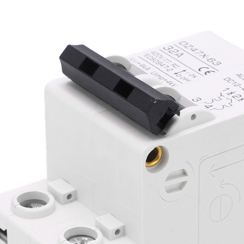 2P Miniature Circuit Breaker DIN Rail Mount Disconnect Switch for